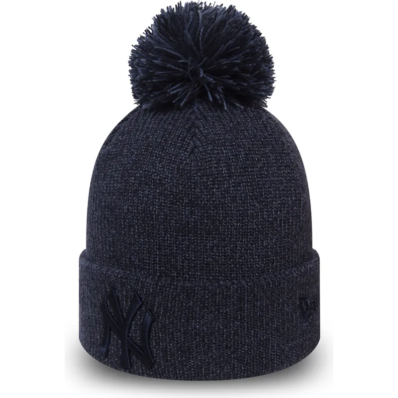 mutzen-pompon-blau-cuff-knit-marl-bobble-der-new-york-yankees-mlb-von-new-era mutzen-pompon-blau-cuff-knit-marl-bobble-der-new-york-yankees-mlb-von-new-era