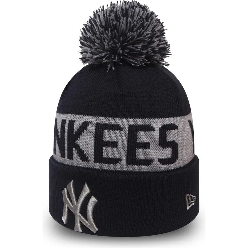 new-era-cuff-knit-team-tonal-new-york-yankees-mlb-blue-beanie-with-pompom
