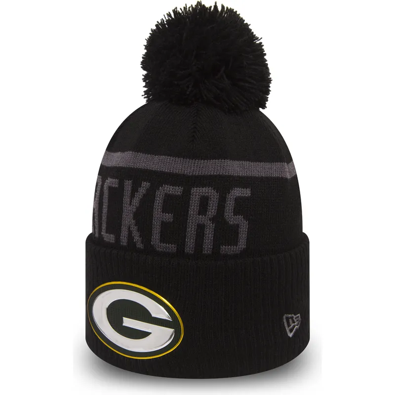 mutzen-pompon-schwarz-cuff-knit-coll-der-green-bay-packers-nfl-von-new-era