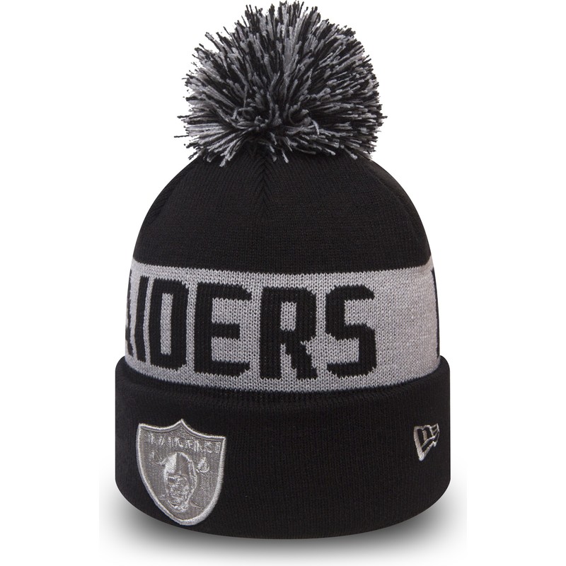 new-era-cuff-knit-team-tonal-las-vegas-raiders-nfl-black-beanie-with-pompom