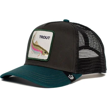 casquette-trucker-noire-et-verte-truite-rainbow-trout-goorin-bros