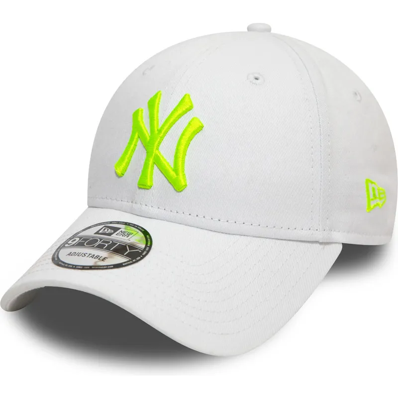 mutzen-gebogen-weiss-verstellbares-band-9forty-league-essential-neon-der-new-york-yankees-mlb-von-new-era