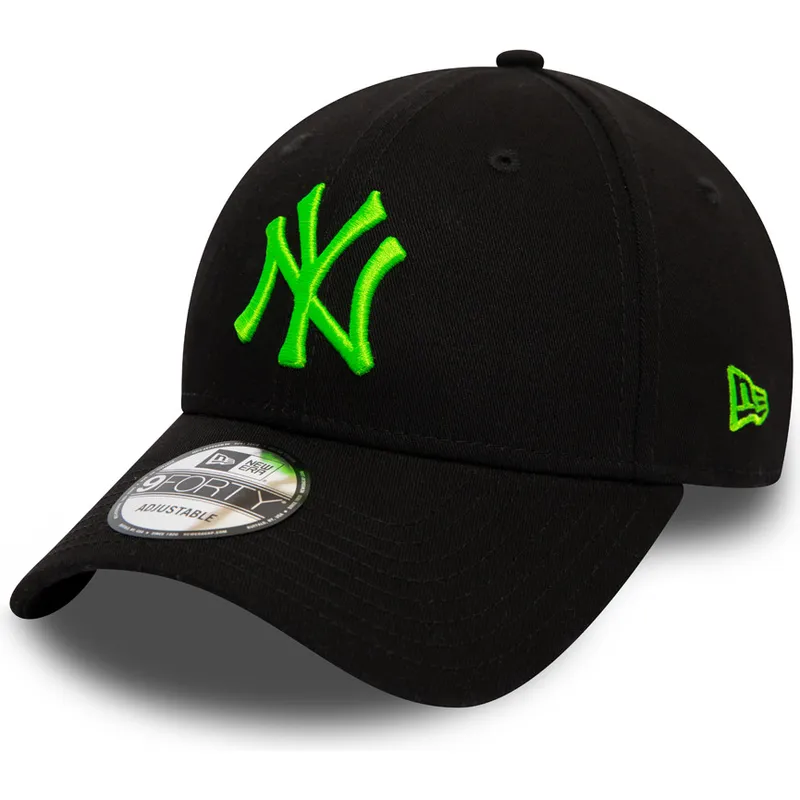 mutzen-gebogen-schwarz-verstellbares-band-9forty-league-essential-neon-der-new-york-yankees-mlb-von-new-era