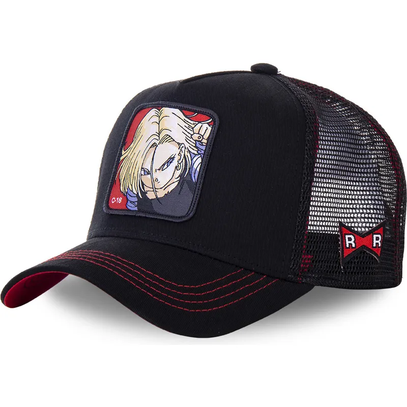mutzen-gebogen-schwarz-snapback-c-18-dragon-ball-von-capslab