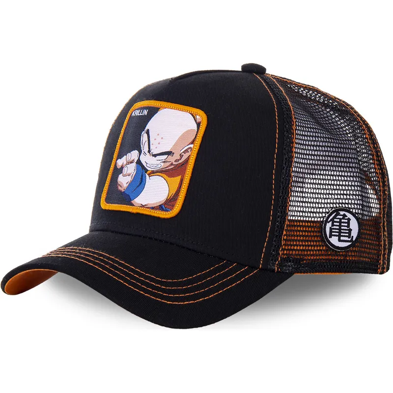 mutzen-gebogen-schwarz-snapback-krillin-dragon-ball-von-capslab