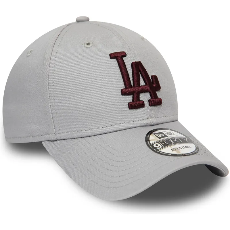 mutzen-gebogen-grau-verstellbares-band-granate-9forty-essential-der-los-angeles-dodgers-mlb-von-new-era mutzen-gebogen-grau-verstellbares-band-granate-9forty-essential-der-los-angeles-dodgers-mlb-von-new-era