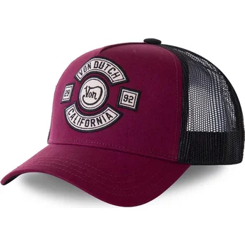 Mützen gebogen rot snapback BIKBOR von Von Dutch