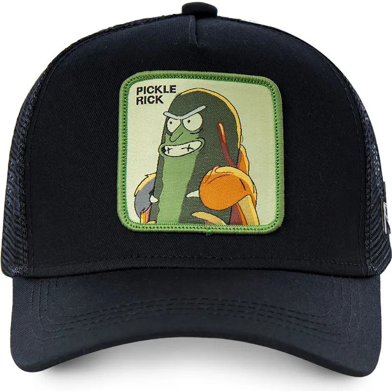 mutzen-gebogen-schwarz-snapback-rick-sanchez-rick-und-morty-von-capslab