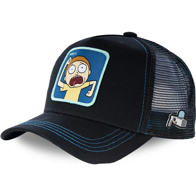 schwarze-trucker-cap-morty-mor1-rick-and-morty-von-capslab schwarze-trucker-cap-morty-mor1-rick-and-morty-von-capslab