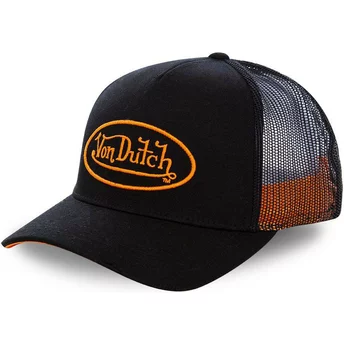 casquette-trucker-noire-avec-logo-orange-neo-ora-von-dutch