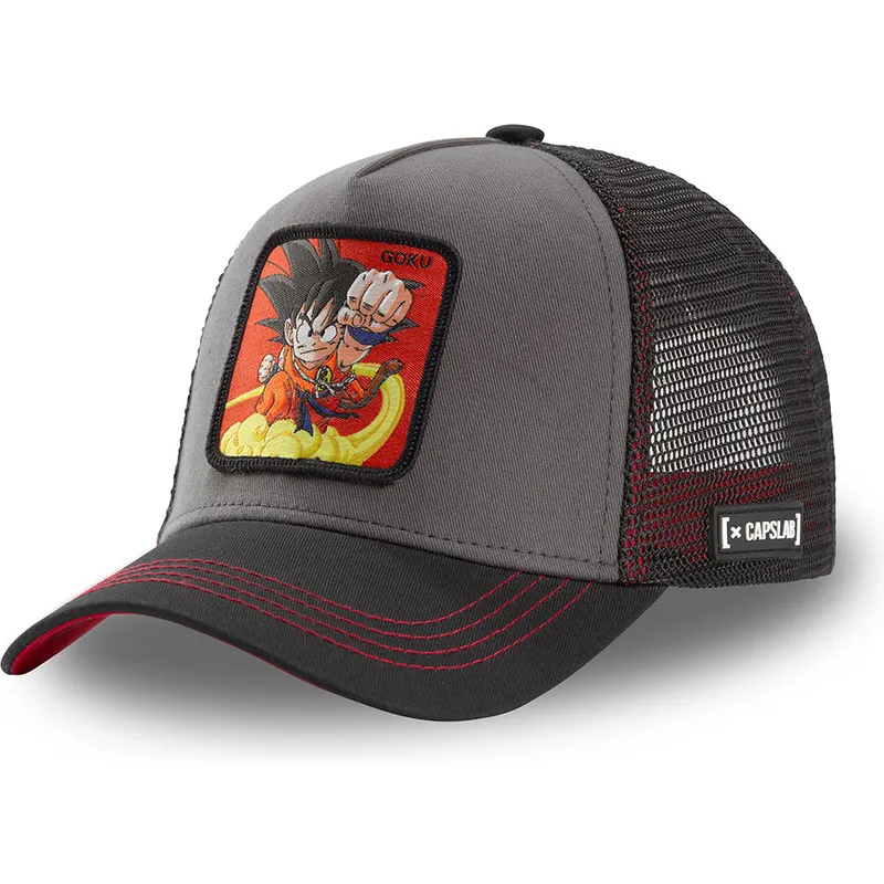 mutzen-gebogen-grau-snapback-son-goku-dragon-ball-von-capslab mutzen-gebogen-grau-snapback-son-goku-dragon-ball-von-capslab