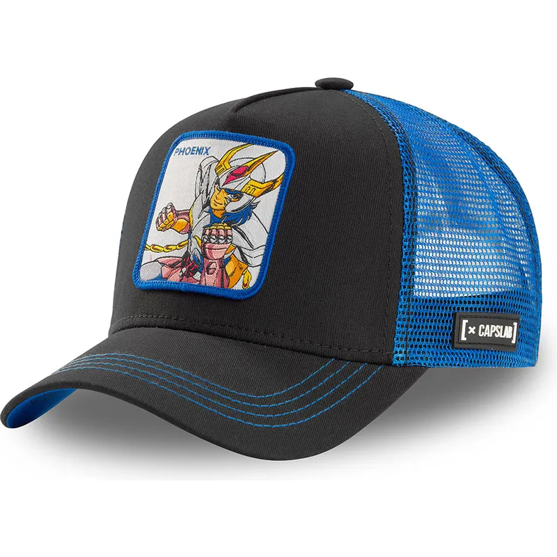 casquette-trucker-noire-et-bleue-phenix-ikki-pho1-saint-seiya-les-chevaliers-du-zodiaque-capslab