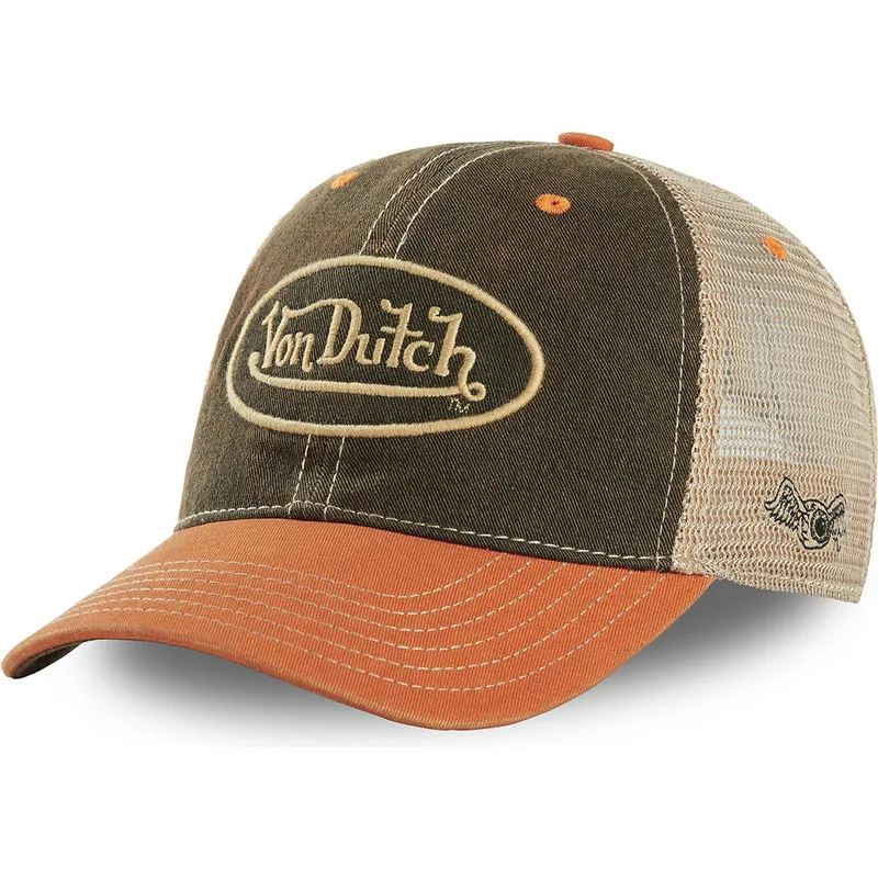 grune-und-orangefarbene-trucker-kappe-mac3-von-von-dutch