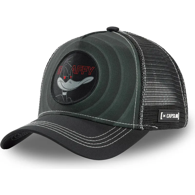 schwarze-trucker-cap-daffy-duck-bullseye-color-rings-loo-daf2-looney-tunes-von-capslab schwarze-trucker-cap-daffy-duck-bullseye-color-rings-loo-daf2-looney-tunes-von-capslab