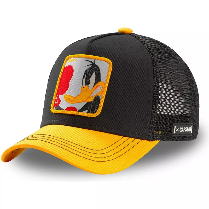 casquette-trucker-noire-et-jaune-daffy-duck-loo-duk-looney-tunes-capslab