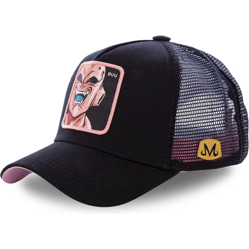 schwarze-trucker-kappe-fur-jungen-kid-buu-kidbuu-dragon-ball-von-capslab schwarze-trucker-kappe-fur-jungen-kid-buu-kidbuu-dragon-ball-von-capslab