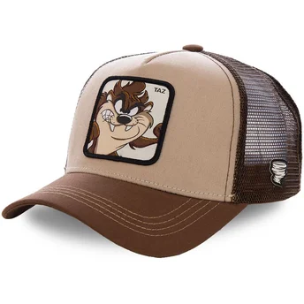 braune-trucker-kappe-fur-jungen-tasmanischer-teufel-kidtaz2-looney-tunes-von-capslab