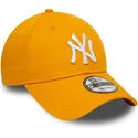 casquette-courbee-jaune-ajustable-9forty-league-essential-new-york-yankees-mlb-new-era