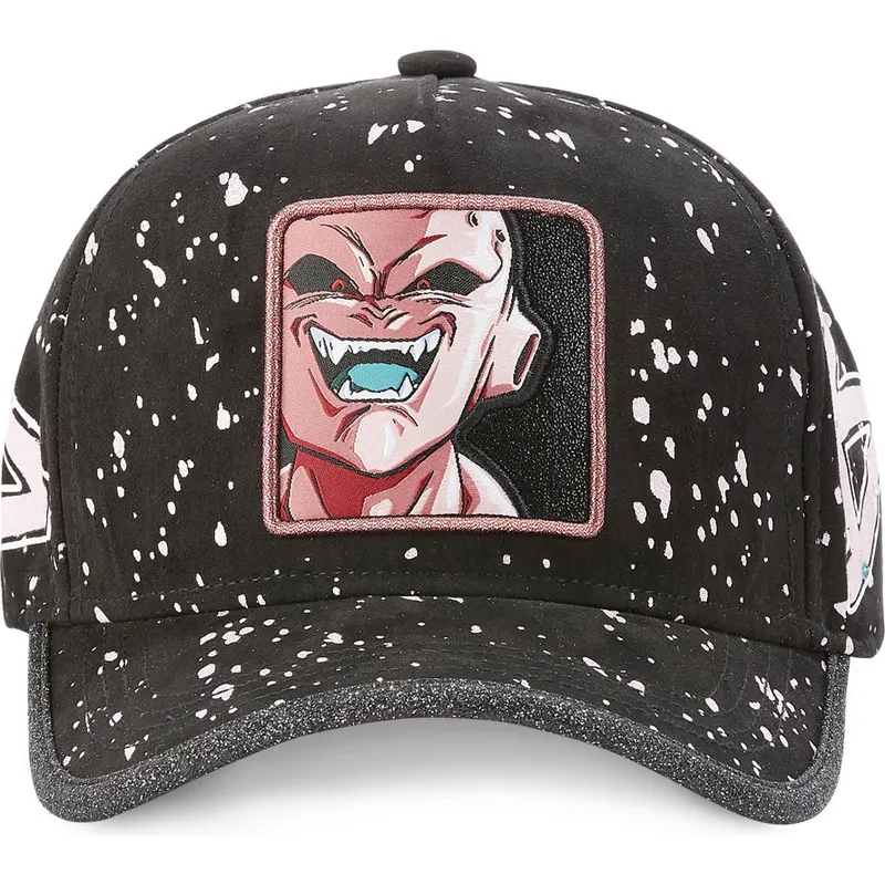 schwarze-verstellbare-curved-cap-kid-buu-tag-buu-dragon-ball-von-capslab