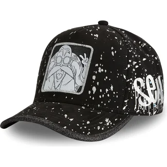 schwarze-verstellbare-curved-cap-master-roshi-tag-kam-dragon-ball-von-capslab
