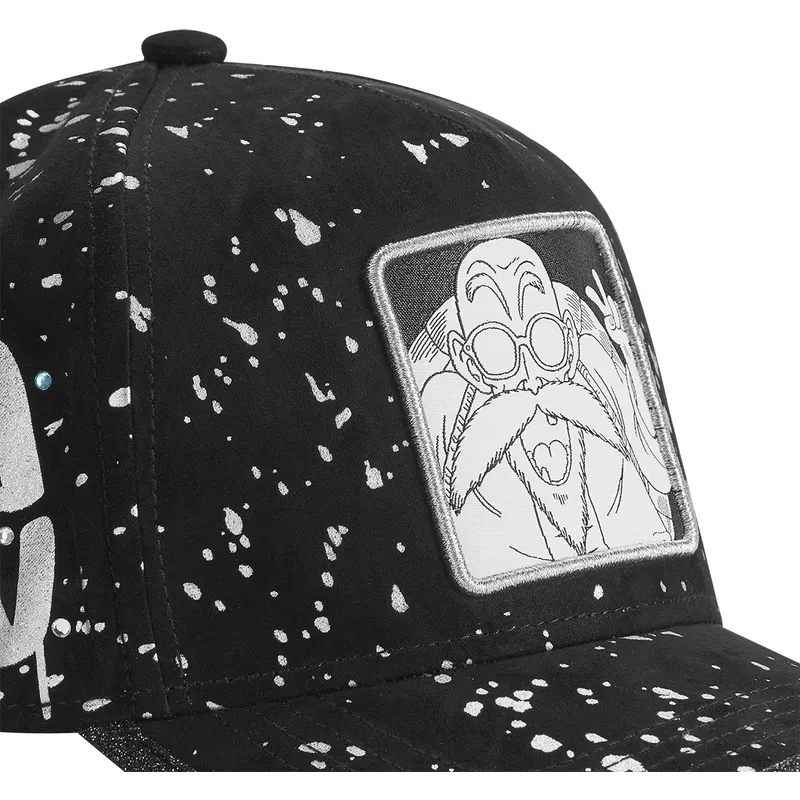 schwarze-verstellbare-curved-cap-master-roshi-tag-kam-dragon-ball-von-capslab