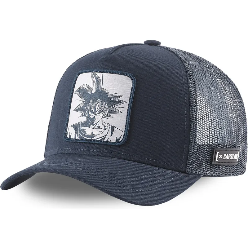 mutzen-gebogen-marineblau-snapback-son-goku-dragon-ball-von-capslab mutzen-gebogen-marineblau-snapback-son-goku-dragon-ball-von-capslab