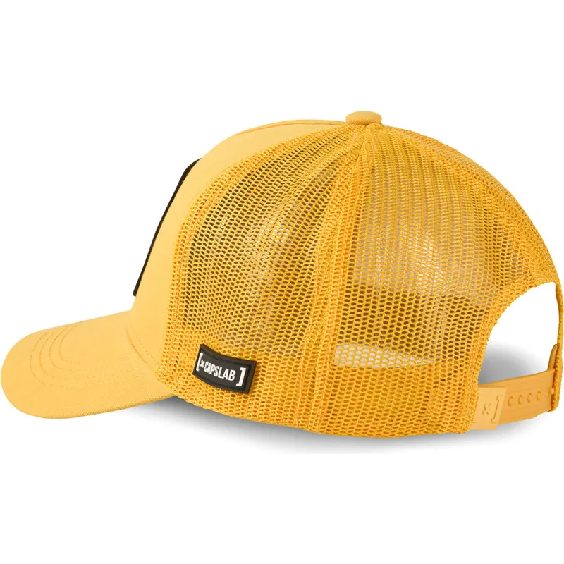 gelbe-trucker-kappe-daffy-duck-loo-duf1-looney-tunes-von-capslab