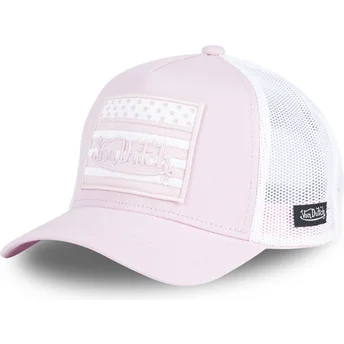 Mützen gebogen rosa snapback FLAG PP von Von Dutch