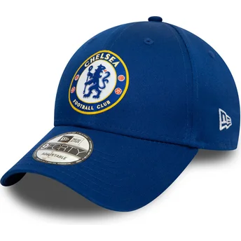 Mützen gebogen blau snapback 9FORTY Chelsea Football Club der Chelsea Football Club Premier League von New Era