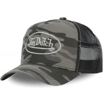 Mützen gebogen tarnung snapback CAM SIL von Von Dutch