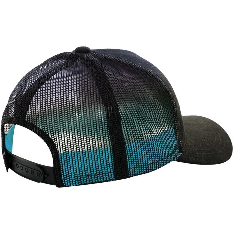 schwarze-trucker-kappe-mit-cyanfarbenem-neo-cya-logo-von-von-dutch