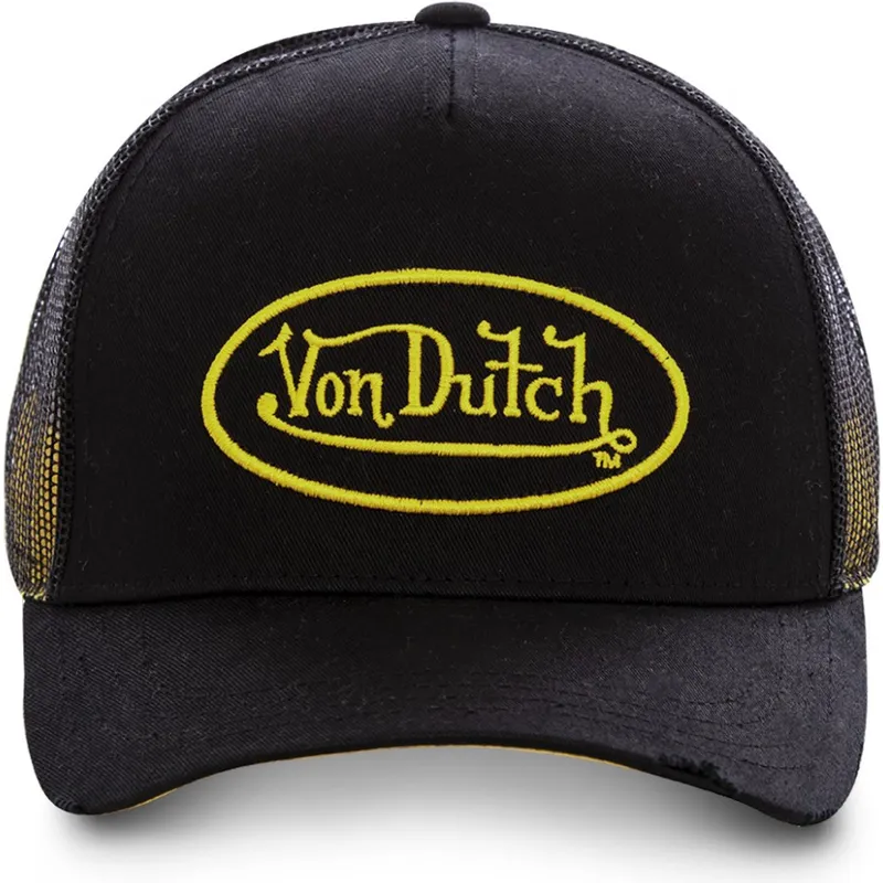 schwarze-trucker-kappe-mit-gelbem-logo-neo-yel-von-von-dutch schwarze-trucker-kappe-mit-gelbem-logo-neo-yel-von-von-dutch