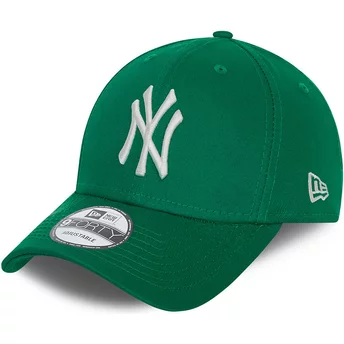 Casquette courbée verte ajustable 9FORTY League Essential New York Yankees MLB New Era