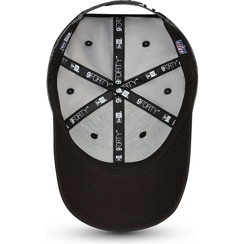 mutzen-gebogen-schwarz-verstellbares-band-9forty-mesh-underlay-der-las-vegas-raiders-nfl-von-new-era mutzen-gebogen-schwarz-verstellbares-band-9forty-mesh-underlay-der-las-vegas-raiders-nfl-von-new-era