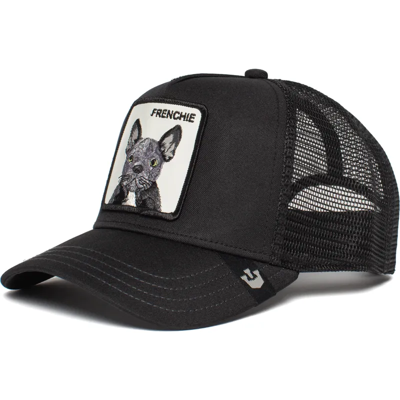 trucker-cap-schwarz-hund-franzosische-bulldogge-frenchie-the-farm-von-goorin-bros