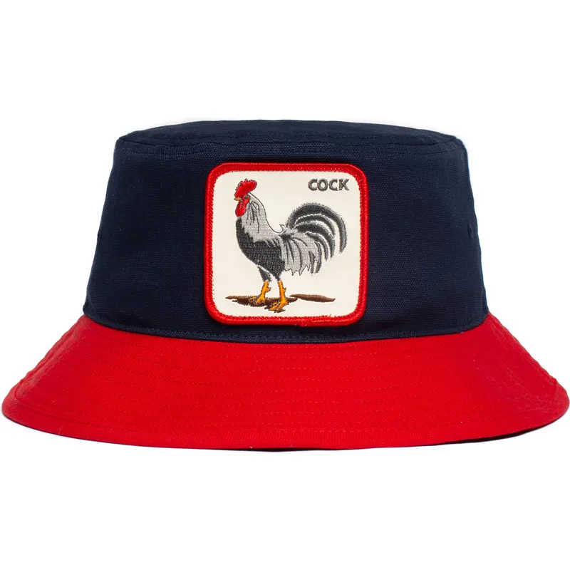 eimer-marineblau-der-bucket-azul-marino-y-rojo-gallo-cock-americana-the-farm-the-farm-von-goorin-bros