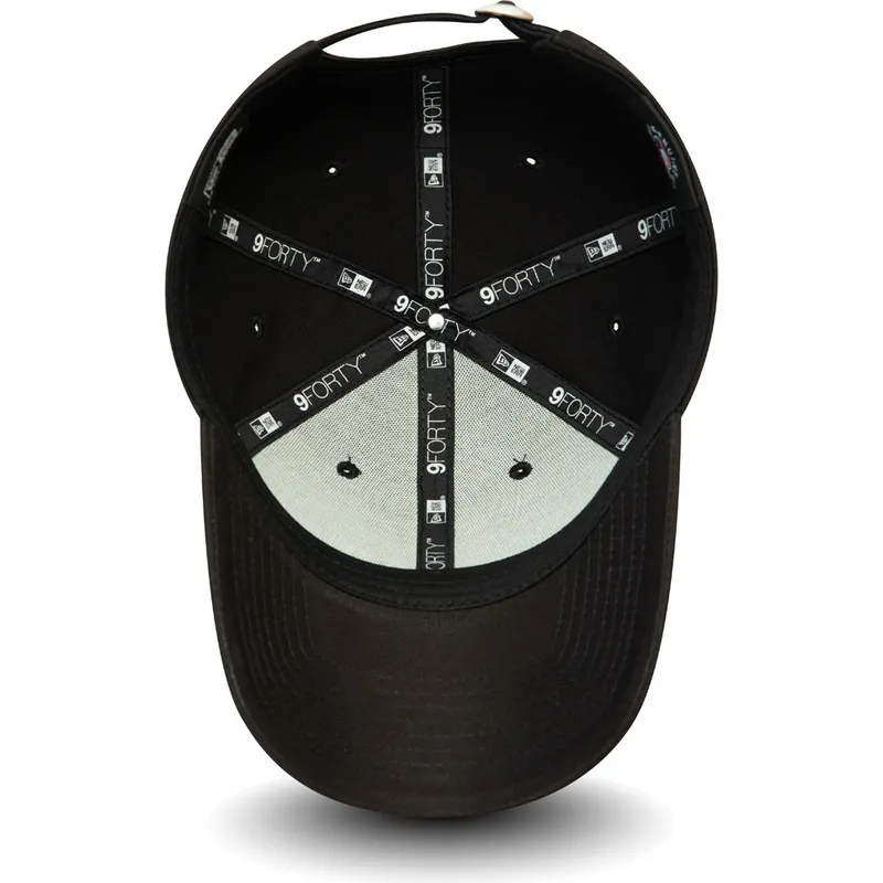 mutzen-gebogen-schwarz-verstellbares-band-rosa-9forty-league-essential-der-los-angeles-dodgers-mlb-von-new-era