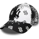 mutzen-gebogen-schwarz-verstellbares-band-9forty-paisley-print-der-new-york-yankees-mlb-von-new-era