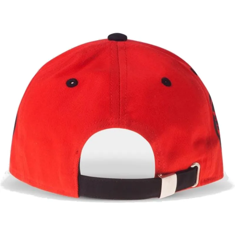 rote-und-schwarze-verstellbare-curved-cap-falcon-who-will-wield-the-shield-marvel-comics-von-difuzed