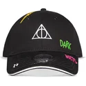 schwarze-gebogene-verstellbare-kappe-fur-kinder-die-heiligtumer-des-todes-wizards-unite-harry-potter-von-difuzed