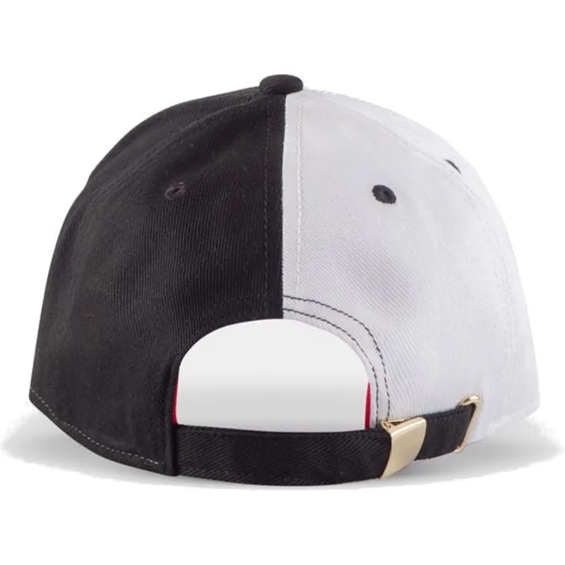 schwarze-und-weisse-verstellbare-curved-cap-cruella-de-vil-101-dalmatiner-disney-von-difuzed schwarze-und-weisse-verstellbare-curved-cap-cruella-de-vil-101-dalmatiner-disney-von-difuzed