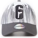 weisse-und-schwarze-verstellbare-curved-cap-classic-tom-clancy-s-rainbow-six-siege-von-difuzed