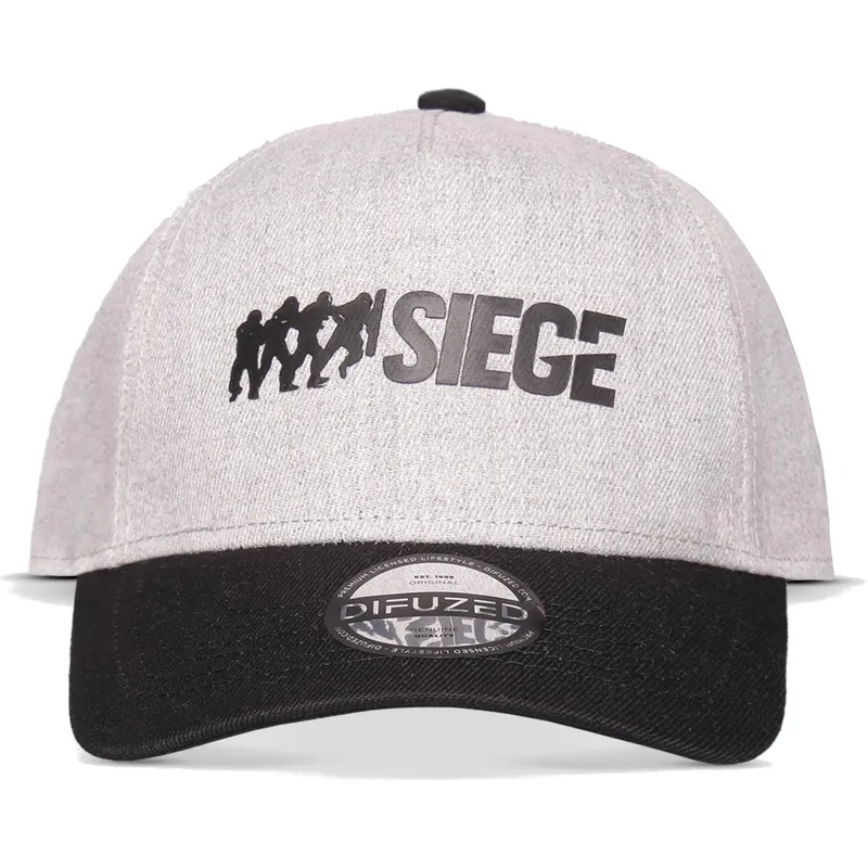 graue-und-schwarze-verstellbare-curved-cap-logo-tom-clancy-s-rainbow-six-siege-von-difuzed