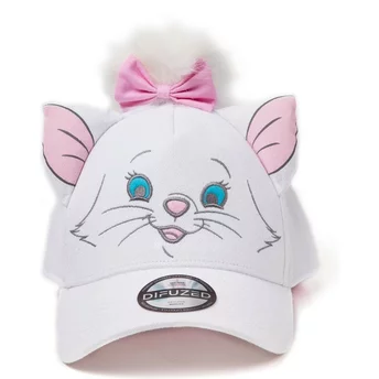Difuzed Curved Brim Marie The Aristocats Disney White Adjustable Cap