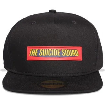 Difuzed Flat Brim Suicide Squad Marvel Comics Black Snapback Cap