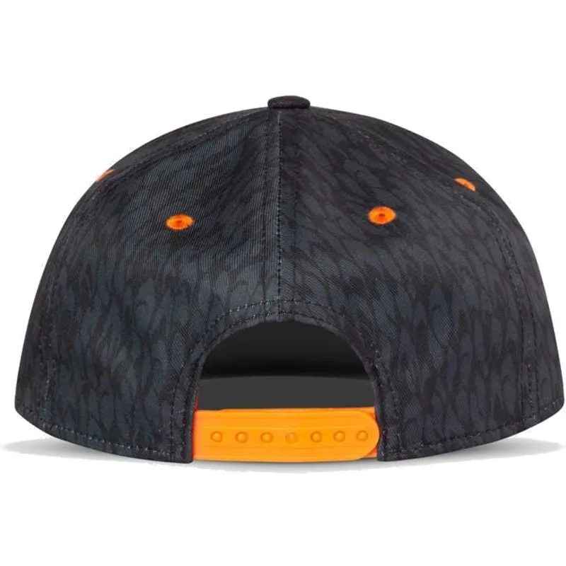 schwarze-flache-snapback-kappe-konoha-symbol-naruto-von-difuzed schwarze-flache-snapback-kappe-konoha-symbol-naruto-von-difuzed