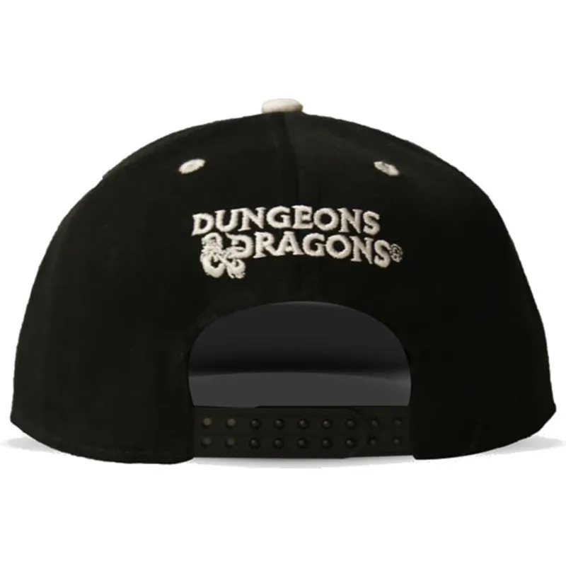 schwarze-flache-snapback-kappe-critical-hit-dice-dungeons-dragons-von-difuzed schwarze-flache-snapback-kappe-critical-hit-dice-dungeons-dragons-von-difuzed