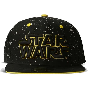 Difuzed Flat Brim Galaxy Star Wars Black Snapback Cap