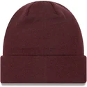 mutzen-rot-granate-cuff-beanie-league-essential-der-new-york-yankees-mlb-von-new-era
