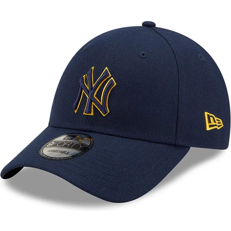 mutzen-gebogen-marineblau-verstellbares-band-9forty-pop-outline-der-new-york-yankees-mlb-von-new-era